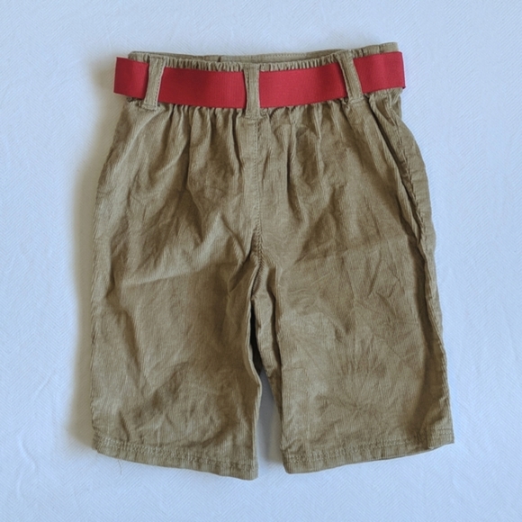 chaps matching holiday outfit set red plaid shirt & corduroy pants 3 months baby - Picture 6 of 8